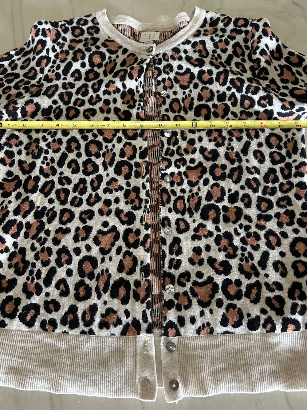 a new day Cheetah Cardigan Small - Picture 5 of 7